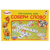 Умные игры Настольная игра-ходилка Три кота Собери слово