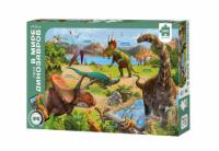 ГеоДом. Карта-пазл В мире динозавров 260 дет. 47х33 см.