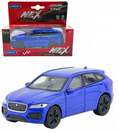 Welly Машинка Jaguar F-Pace 43726W-B синий